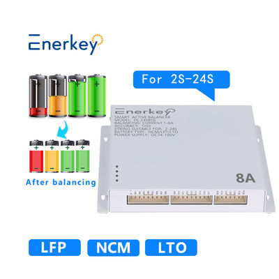comprar Enerkey 8s 10s 12s 16s 20s 8a Balanceador ativo inteligente Bateria de lítio Balanceador de células Fabricação em linha