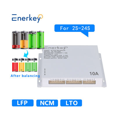 comprar Enerkey EK-24S10EB Balanceador ativo inteligente 10A 24S LCD Equalizador de bateria de ácido de chumbo 24/36/48v/96v Fabricação em linha