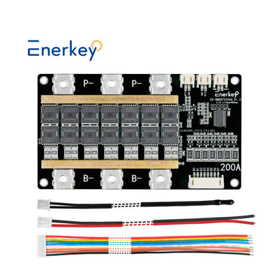 comprar Enerkey 6S 24V 200A placa de proteção PCB BMS para 6 pacotes 18650 Lifepo4 célula de bateria para luz solar Fabricação em linha