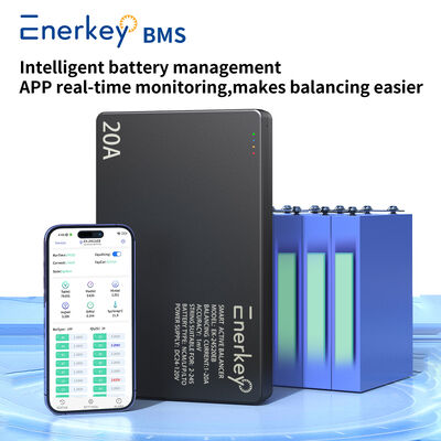 comprar Enerkey Smart Bluetooth BMS Active Balance 20A Battery Management System For 12V 24V 48V Li-ion LiFePO4 LTO Batteries Fabricação em linha