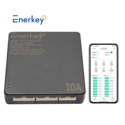 Balanceador de Células de Bateria de Lítio Li-Ion 4S 8S 16S 10A Equalizador Ativo Inteligente Lifepo4 Bms