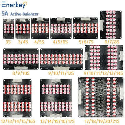 5A Balanceador ativo BMS 3S 4S 5S 6S 7S 8S 10S 12S Lifepo4 LTO Equalizador de bateria de lítio