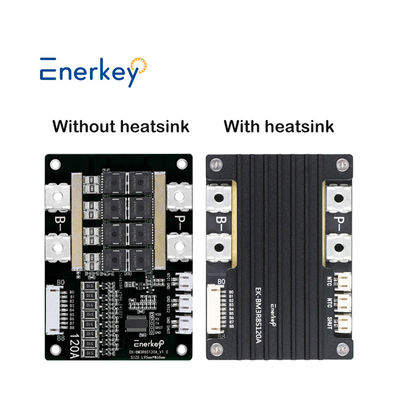 Enerkey 120A Bateria de Lítio de Descarga Contínua 4S BMS placa de proteção para lâmpadas solares