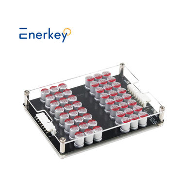 Enerkey 12S 13S 14S 15S 16S 5A Balanceador ativo de bateria com placa acrílica Li-ion/Lto/Lifepo4 Equalizador para carro elétrico