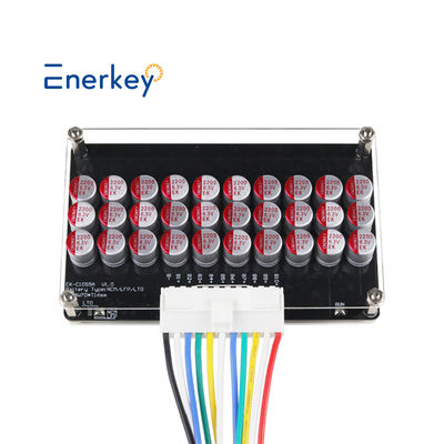 Enerkey 8S-10S 5A Equalização ativa de lítio com placa acrílica para equilíbrio do pacote de baterias Li-ion/Lto/Lifepo4